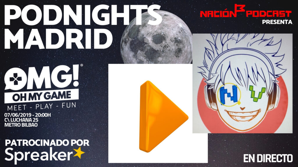 Próxima Podnight Madrid: 7 de junio 2019 | Crossover: Nada que ver Podcast vs Podhanger